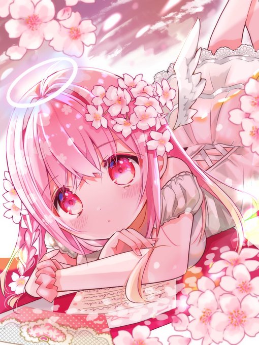 「桜 ピンク髪」のTwitter画像/イラスト(新着)