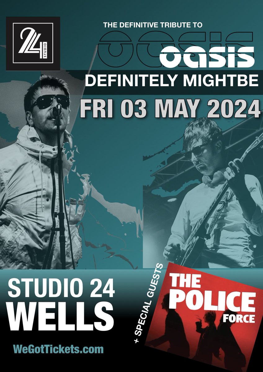 CIDER ME UP LANDLORD! Somerset This Friday we’ll be heading down to @studio24wells for Double Header Show with @policeforcetributeband 🎟️ TICKETS Below 👇 wegottickets.com/event/617963 #oasis #oasistribute #oasistributeband #definitelymightbe #stingandthepolice