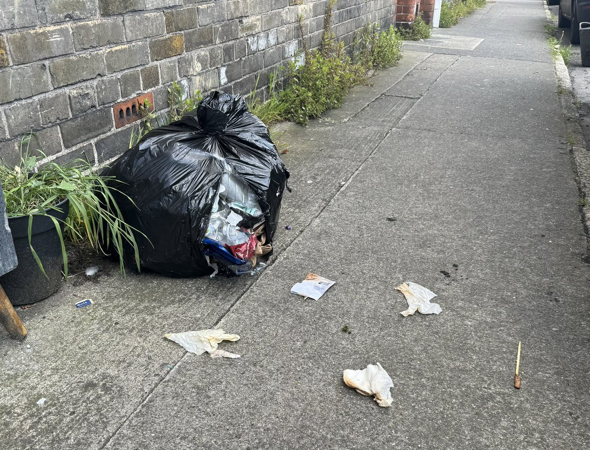 Stoneybatter, 24 hours after the fantastic community clean-up. ⤵️
The lack of enforcement against dumping, poor bin management, and disrespect by a tiny minority are appalling.
@DubCityCouncil are treating the cause but no the symptoms (yet?).
#LE2024
@DCCnorthcity @DubCityEnviro