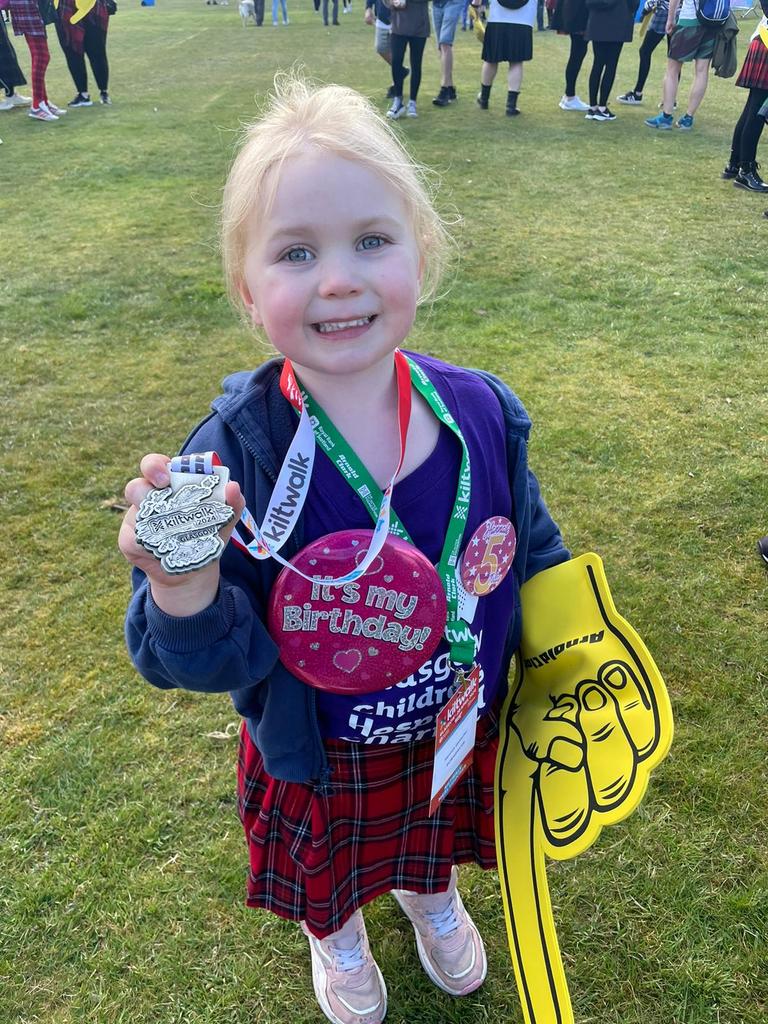 Happy birthday to our Wee Wanderer, Hannah! 🥳💜 Hannah and her big sister Emily have raised £390 for @GCH_Charity!