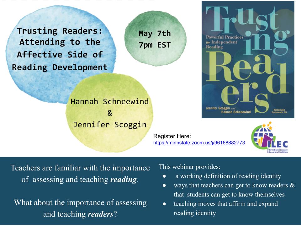 If you would like to learn more about engagement, motivation, and reading identity, please join us for this free webinar on May 7th.
