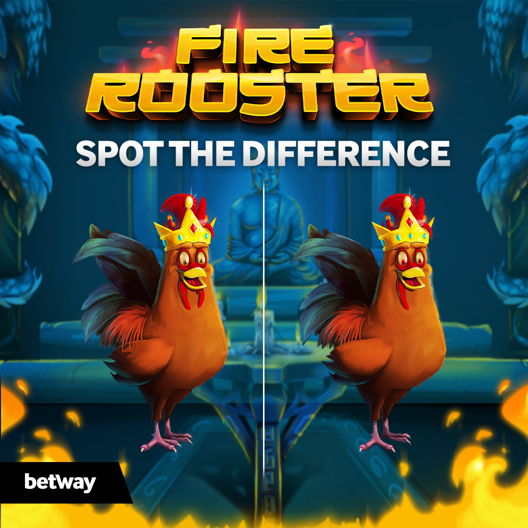 Hey #BetwaySquad!

Can you spot the differences between from the Fire Rooster spin game?

Which ones did you spot?