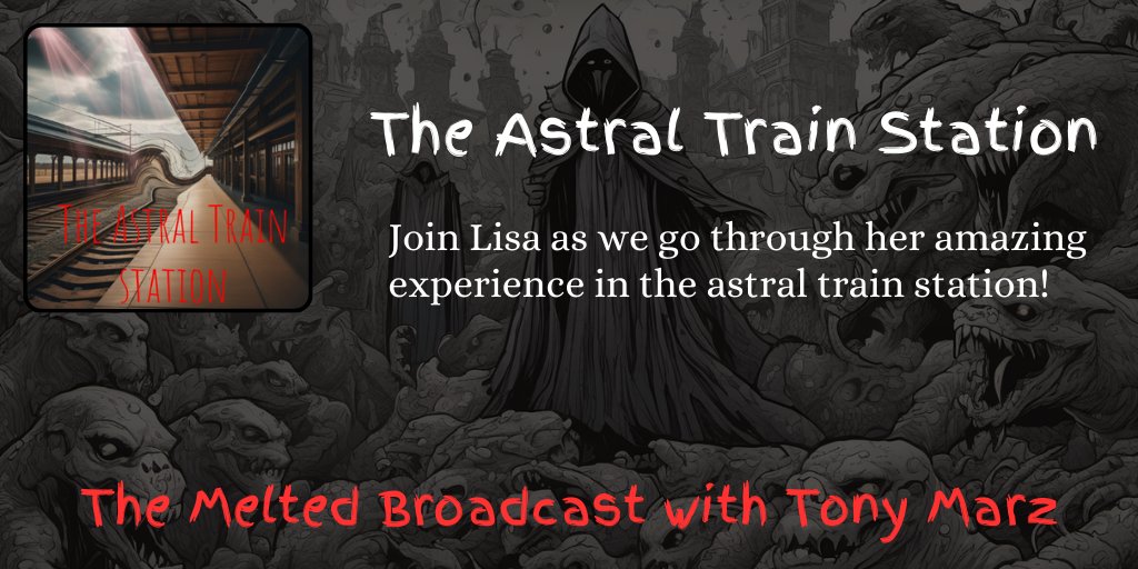 Listening to The Astral Train Station Join Lisa as we go through her amazing experience in the astral train station! The Melted Broadcast @tonymarzMB @pcast_ol @tpc_ol @wh2pod @wh2r_ol @mjathols @pnorm_ol @ncore_ol @ytsc_ol show bit.ly/4aZn0YI