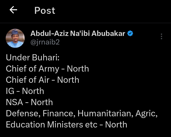 I criticized Buhari for nepotism, so carry your 'Buhari did the same Nonsense' somewhere else! Some of you only hate bad governance when it's not your people doing it. Hypocrites!