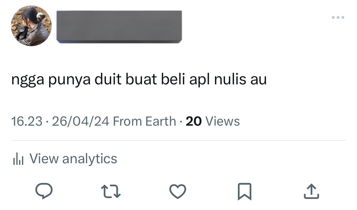 alasanku belum update au sampe skrg