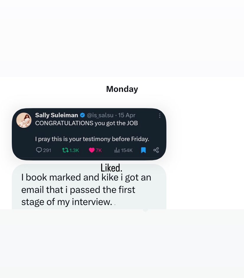 is_salsu's tweet photo. Starting the week with these DMs. ❤️

Thank you guys for constantly sharing your answered prayers from my tweets with me. I strongly believe that if you are hopeful then God is about to do yours.

Please turn on my notification 
Always Retweet, Like and Bookmark my post ❤️ https://t.co/WFMRNpYXjk