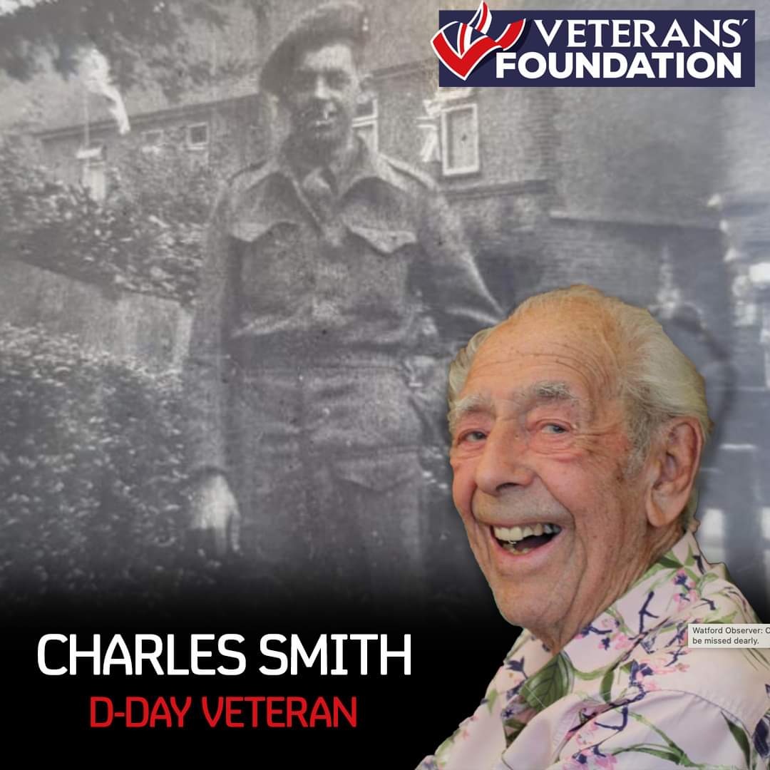 🌺🕯️We were sorry to hear about the death of D-day veteran Charles Smith, who died at the age of 102. Charles joined the army in 1942 and served in France, Belgium, and Germany. He served with the 11th Armoured Division, 58th Anti-Aircraft Regiment, and arrived on the beaches…