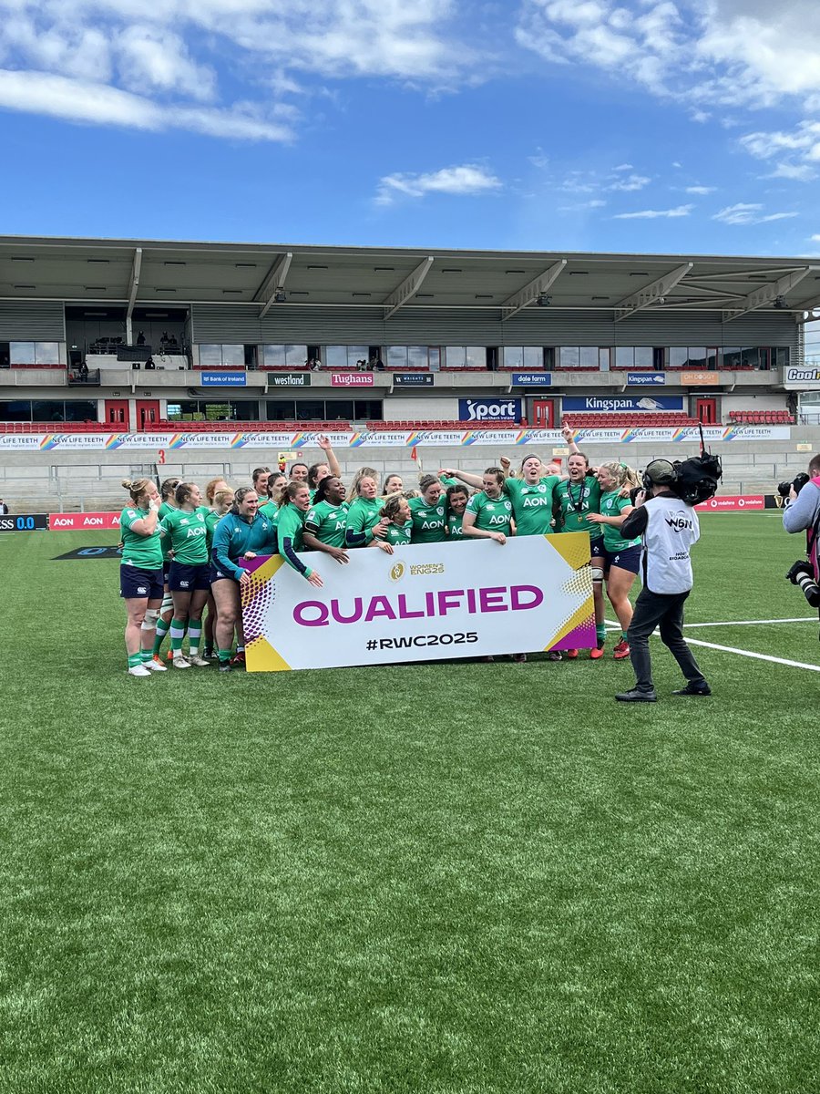 6th last year. Tipped by many for same this year. 
The work that’s gone on behind the scenes with this incredible group of athletes and management is nothing short of phenomenal. 
3rd place and RWC2025 qualification secured ✅ 
Proud doesn’t even come close 💚🌊 @IrishRugby