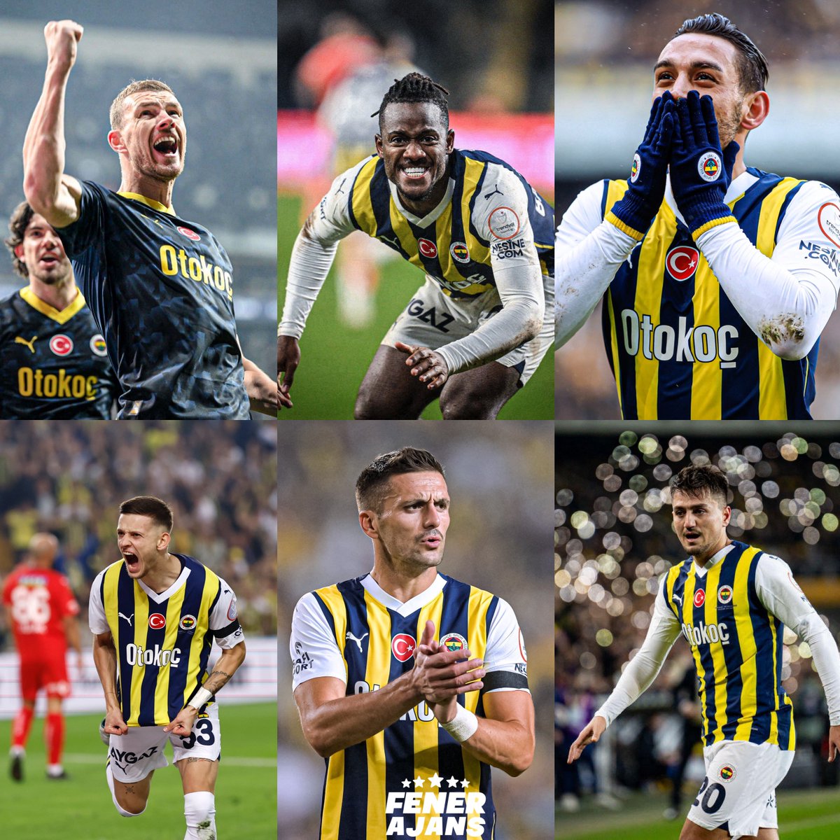 ⚽️🅰️ Fenerbahçe’nin en skorer oyuncuları. Edin Dzeko: 24 gol, 9 asist Michy Batshuayi: 23 gol, 3 asist İrfan Can Kahveci: 18 gol, 12 asist Sebastian Szymanski: 12 gol, 18 asist Dusan Tadic: 15 gol, 14 asist Cengiz Ünder: 9 gol, 3 asist