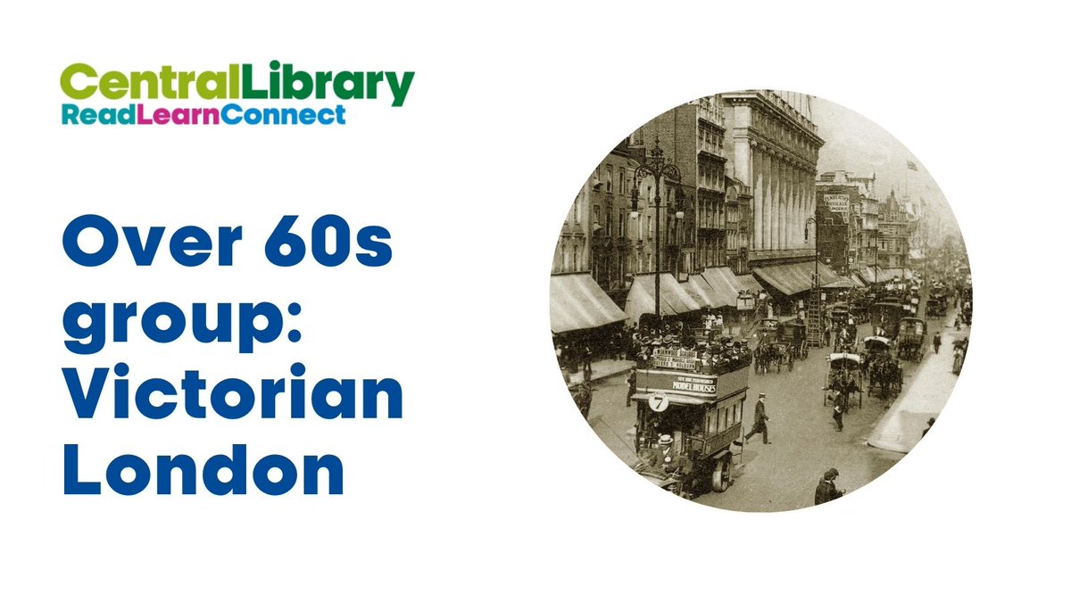 Why not join our over 60s group that meets once a month on Wednesdays? It's a great way to meet new friends and learn something new! On 8 May, 11am-12pm, you can explore Victorian London through books and artefacts from our collections. #CentralLibrary: orlo.uk/pdInD