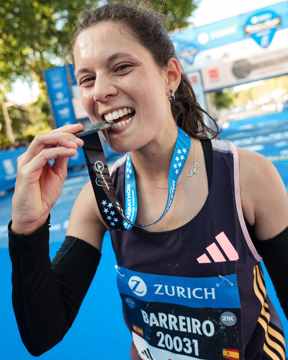 Las #adizero también pisan fuerte en el podio de la media maratón de la <a href="/RNRmadmaraton/">Zurich RNR Running Series Madrid</a>:

 Media Maratón masc.
🥇Amos Kiptoo (01:02:25) 
🥇🇪🇸Tariku Novales (01:05:03)

Media Maratón fem.
🥇Joyce Chepkemoi Tele (01:09:22) 
🥈Isabel Barreiro segunda (01:13:19)
