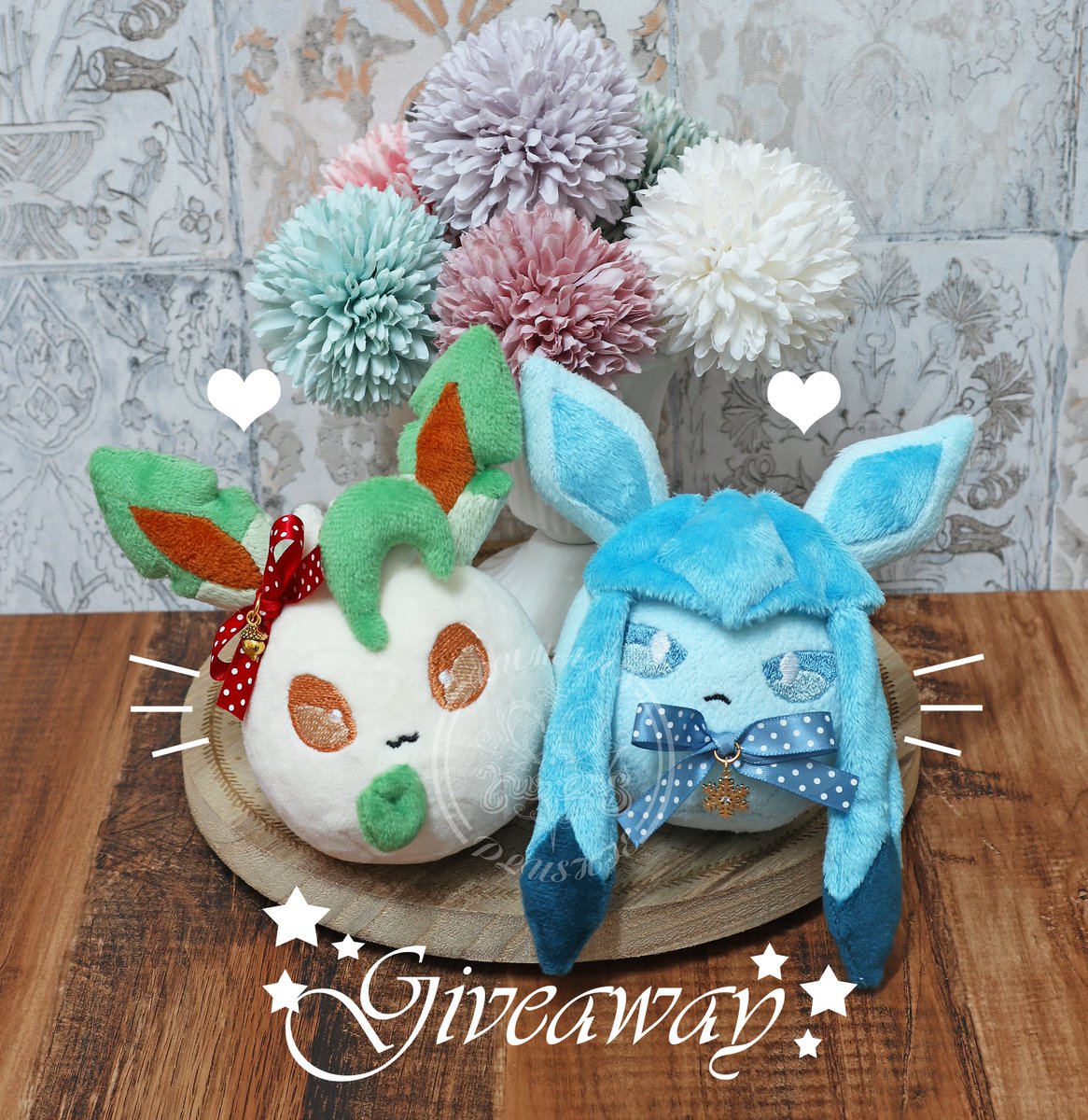 RumanArtisan's tweet photo. 🌟Giveaway Time🌟
In order to help more people see this baby, I decided to recreate Eeveelution ball plushies as a giveaway. A winner will be selected, and the winner can choose one of the above Eeveelution characters as a prize.

How to enter: 
◆ Follow this account 
◆Retweet this post
◆Help to retweet my🦕🍄🌟
https://t.co/vZGyW52ODU
◆Comment which Eeveelution you want

===========
The raffle will end in two weeks! Good luck!🍀