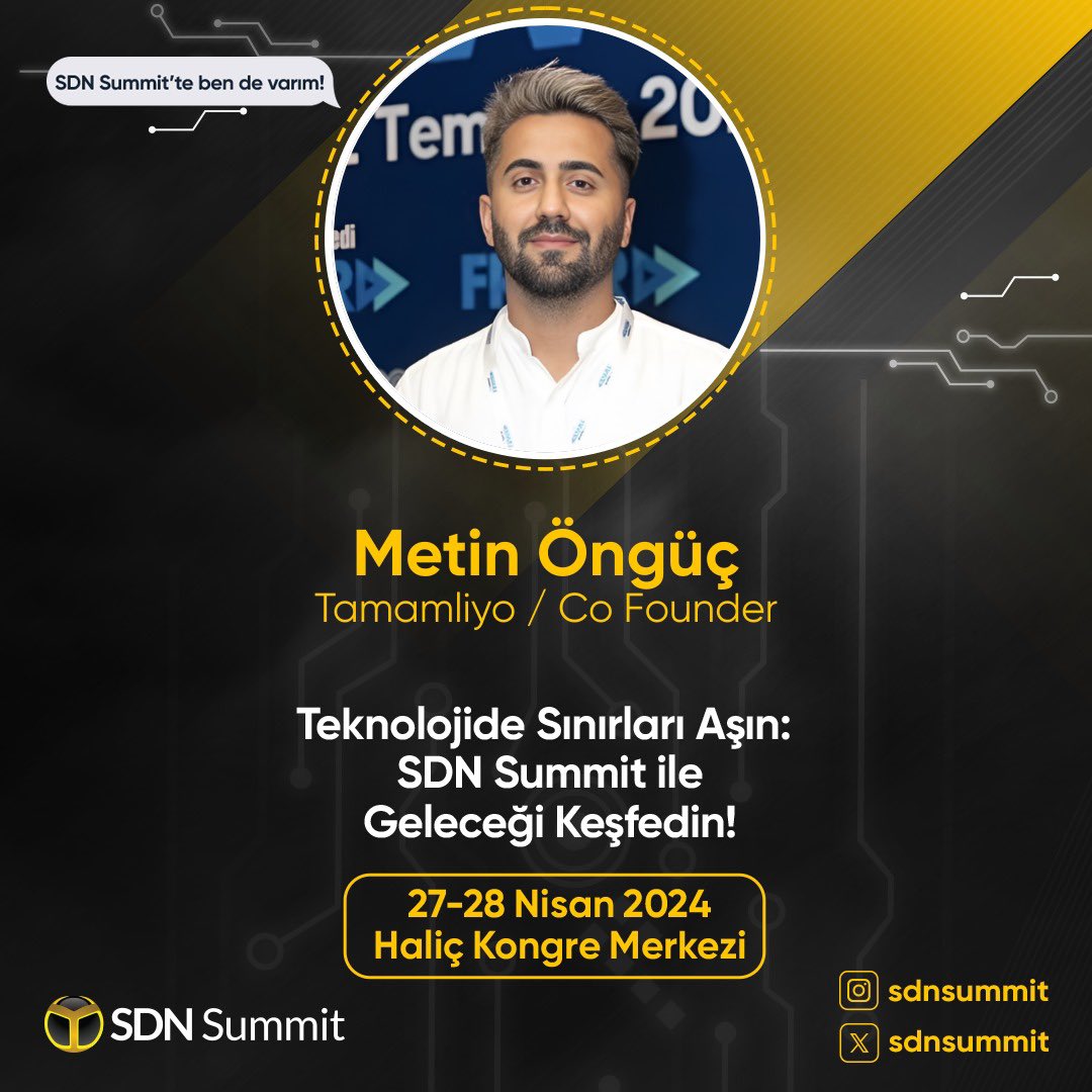 Tamamliyo's tweet photo. @sdnsummit ‘ de saat 16:00 da girişim sahnesindeyiz 😎🚀 https://t.co/Q3fJ62LWgM