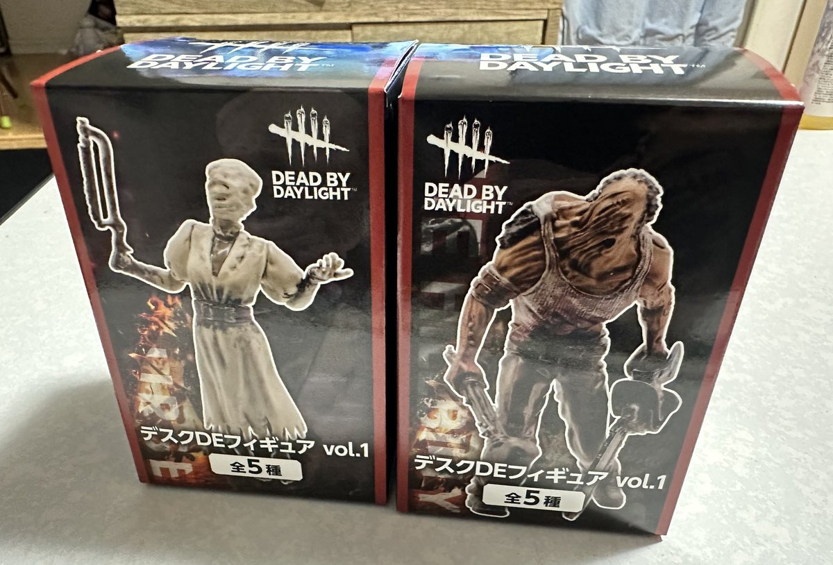 デッドバイデイライトキラーフィギュア vol.1 5体セット箱付き 偶然ゲーセンで見つけたDbDフィギュア。全種コンプしたかったけど