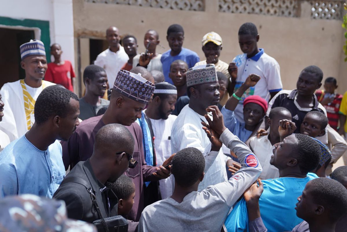 Earlier today, I was in Kura Local Government Area of Kano State to engage with the informal youths and intimate them with our ongoing plans to ensure young people at the grassroots fully benefit from the interventions and programs of President Bola Tinubu's Administration.