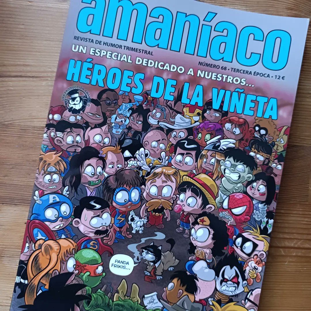 L'Andrea es troba un particular personatge en l @amaniaco Héroes de la viñeta. No us perdeu aquest número, és espectacular!! #comics #tebeos #andreadown #comic #comicpage #bandedessinee #readingcomics