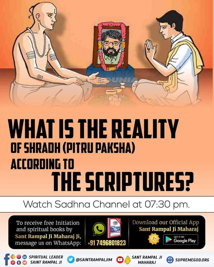 WHAT IS THE REALITY OF SHRADH (PITRU PAKSHA) ACCORDING TO THE SCRIPTURES? #GodMorningSunday #जगत_उद्धारक_संत_रामपालजी Watch Sadhna Channel at 07:30 pm.