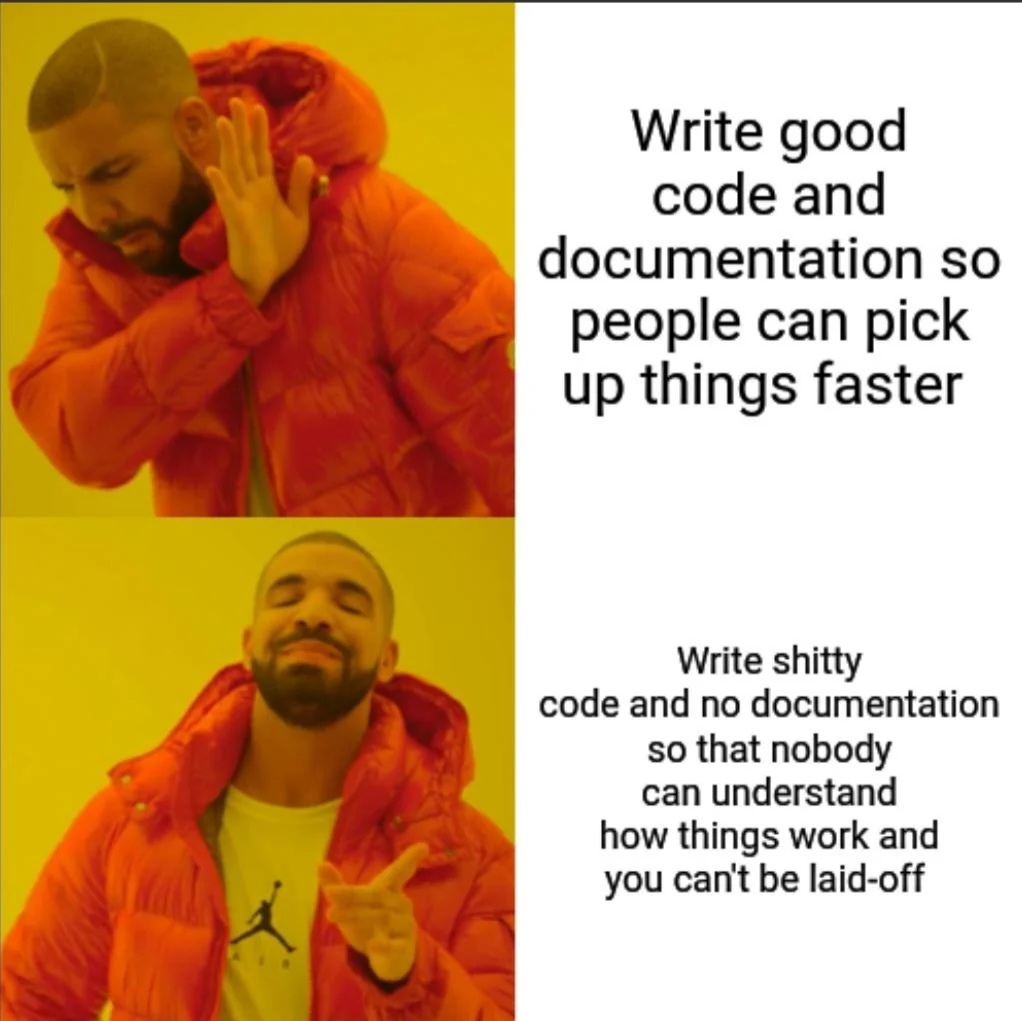 ProgrammersMeme's tweet image. Don&apos;t lose your job.