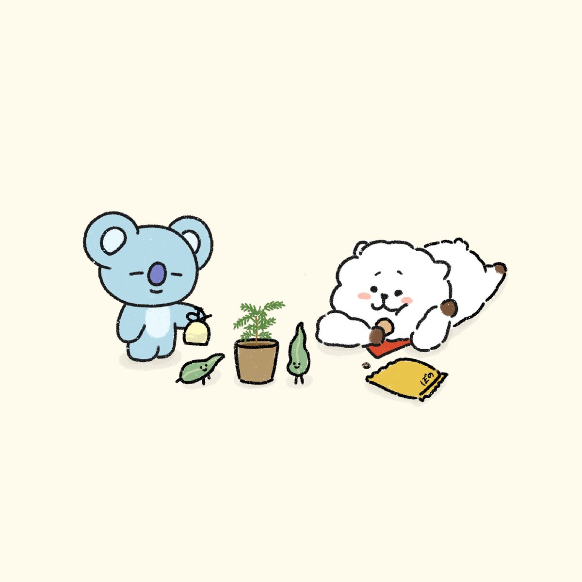 🌿 #BT21 #RJ #KOYA #LEAF