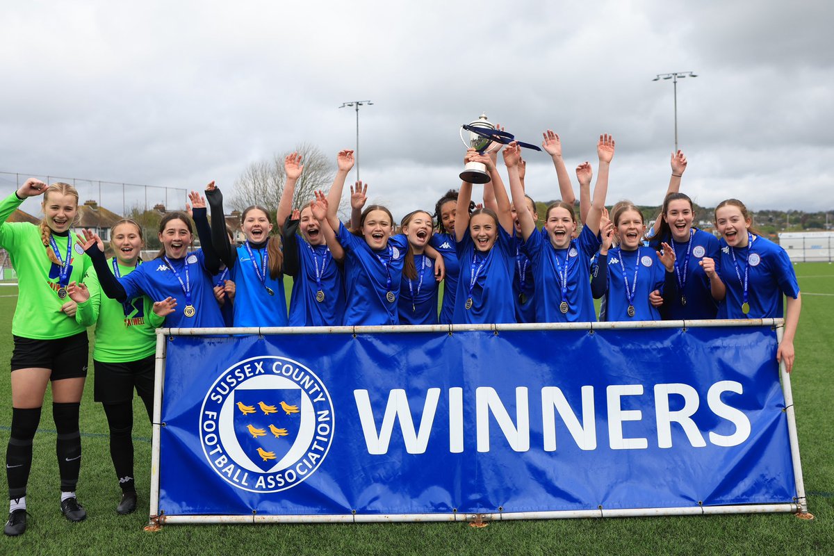 Victory in the Sussex FA U14 girls final for Worthing United as they over came Haywards Heath Town by 3-0 Action now online @ simonroephotography.com