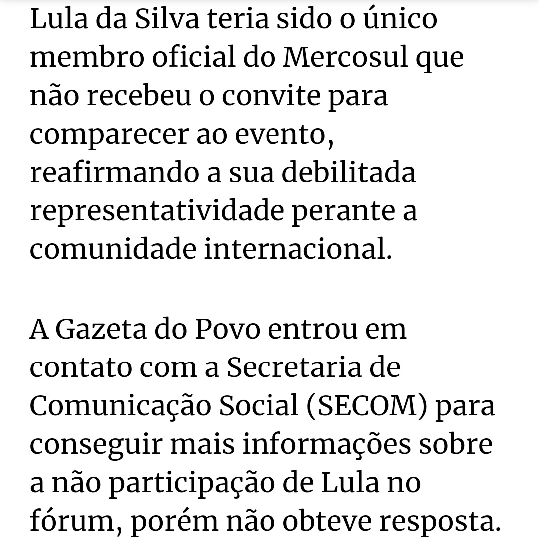 Lula mostra que tem ótima relação com os países do Mercosul!!! Parabéns por mostrar a todos tal façanha!!! Vagabundo bebum de merda!