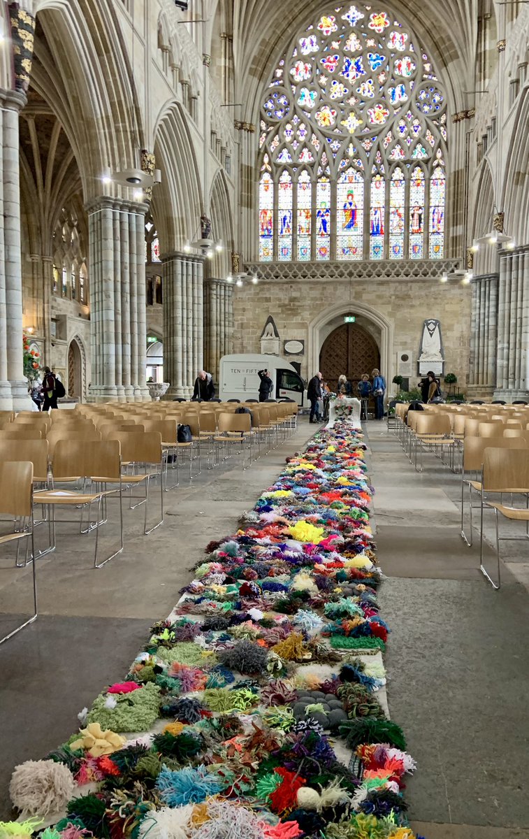 We’re looking forward to our Eco Church Celebration at Exeter Cathedral this afternoon. During the event churches will be given their Eco Church awards by the Acting Bishop of Exeter, and they will make their way down the colourful mossy carpet to collect them! @jackiesearle09