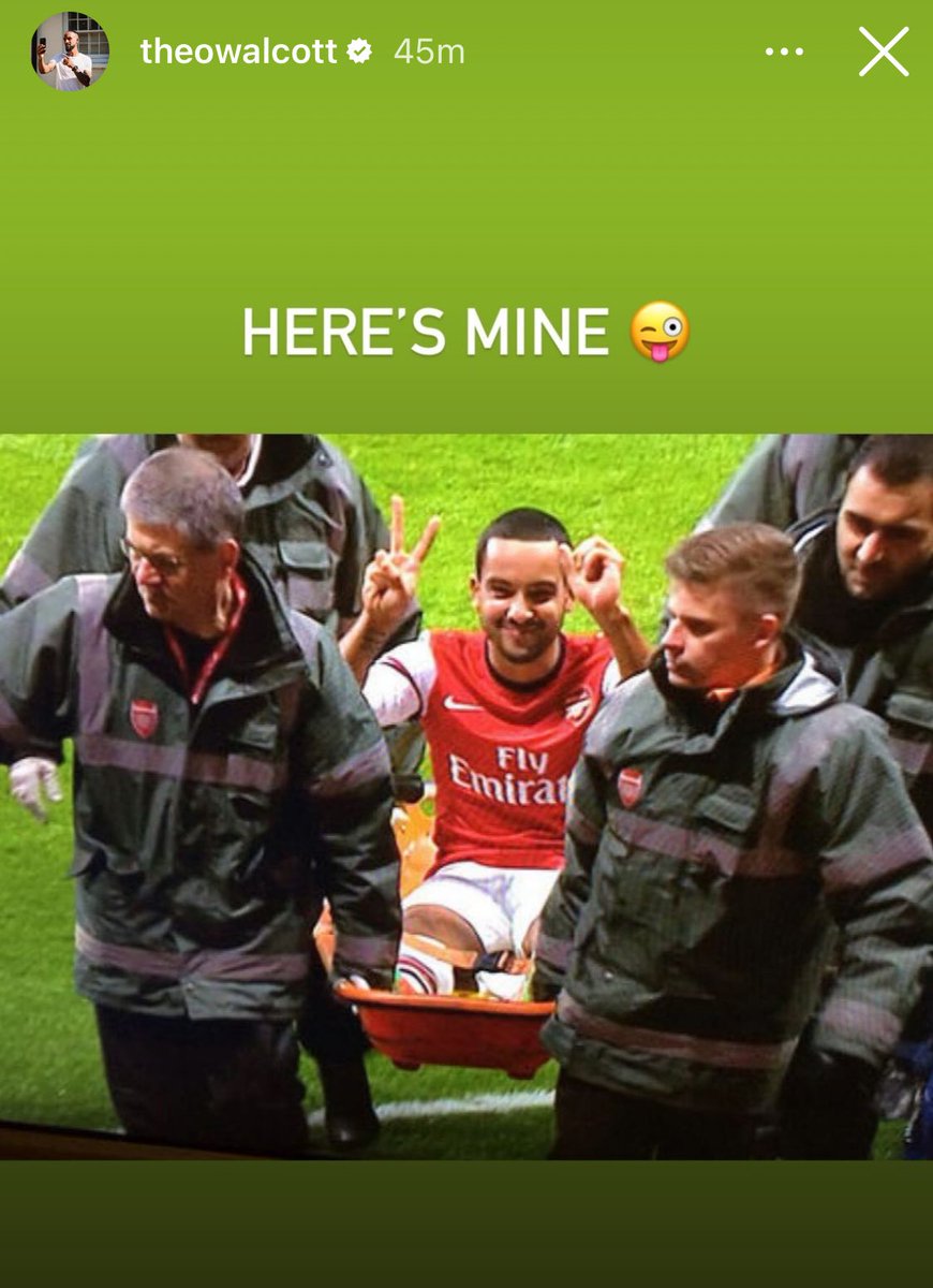 Theo Walcott on Instagram. 😂 ✌️👌