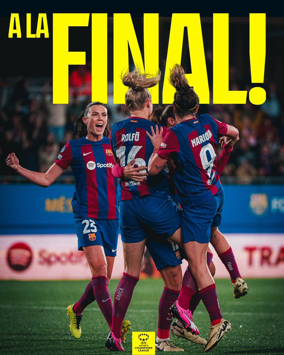 🚨🏆 𝐎𝐅𝐅𝐈𝐂𝐈𝐀𝐋: FC Barcelona Femení are in the Champions League FINAL!