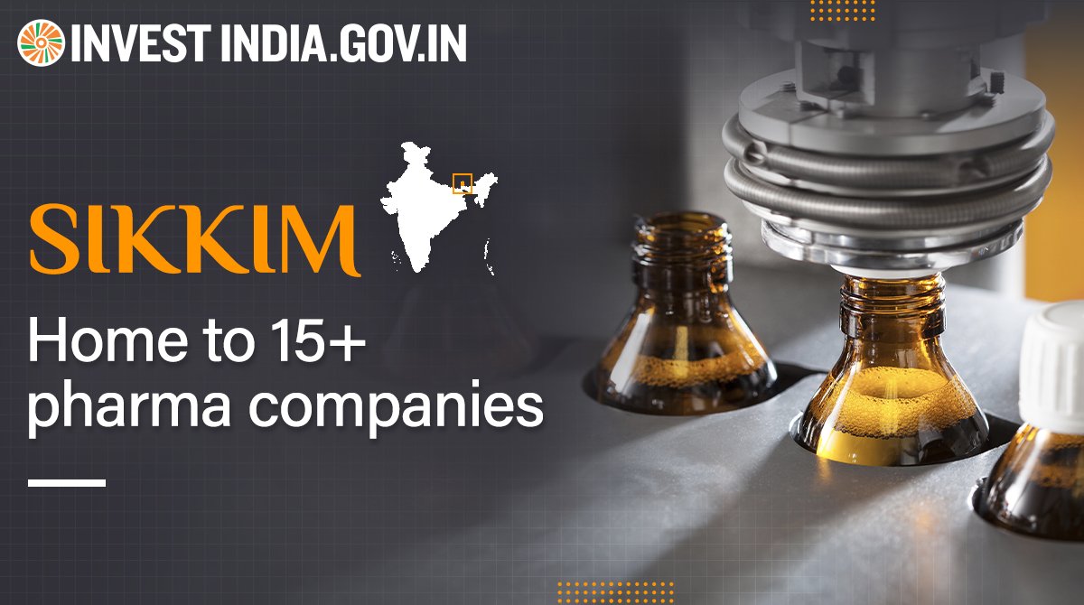 Leading pharma players, such as @Cipla_Global, @SunPharma_Live, @ZydusUniverse, Intas Pharma, and Unichem are present in #Sikkim - a testimony to the state’s potential as the #pharmahub of the Northeast.

To explore more, visit: bit.ly/II-Sikkim

#InvestInIndia @PIBGangtok