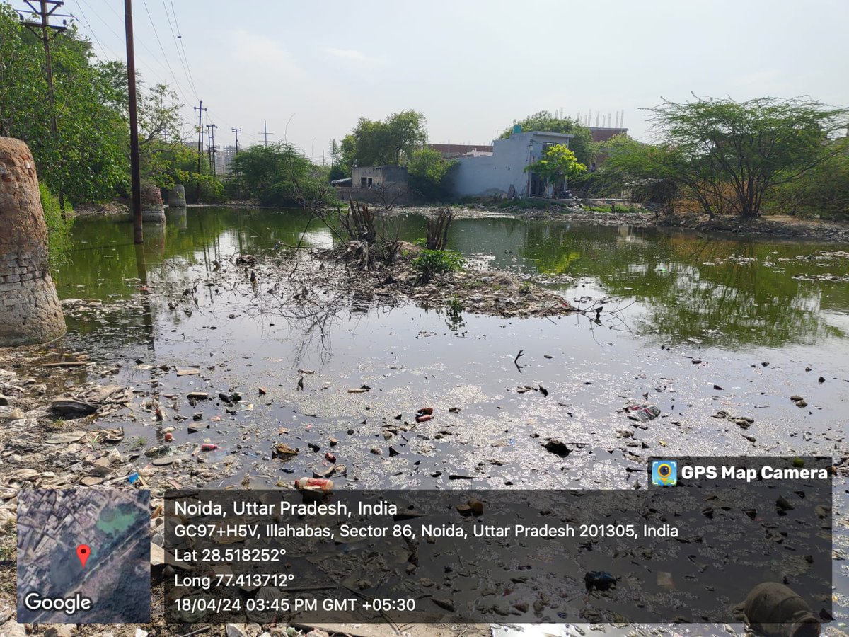 abhisht103's tweet photo. @CeoNoida @CMOfficeUP @ChiefSecyUP @dmgbnagar Please refer to  OA 1002/2018 &amp; 177/2002 in Honorable NGT (next date  1.05.2024) &amp; CA filed in Honorable Supreme Court, this pond created by sewage water as Work Circle 7 failed to create proper drainage system in Illahabas village https://t.co/1mhgPAicD3