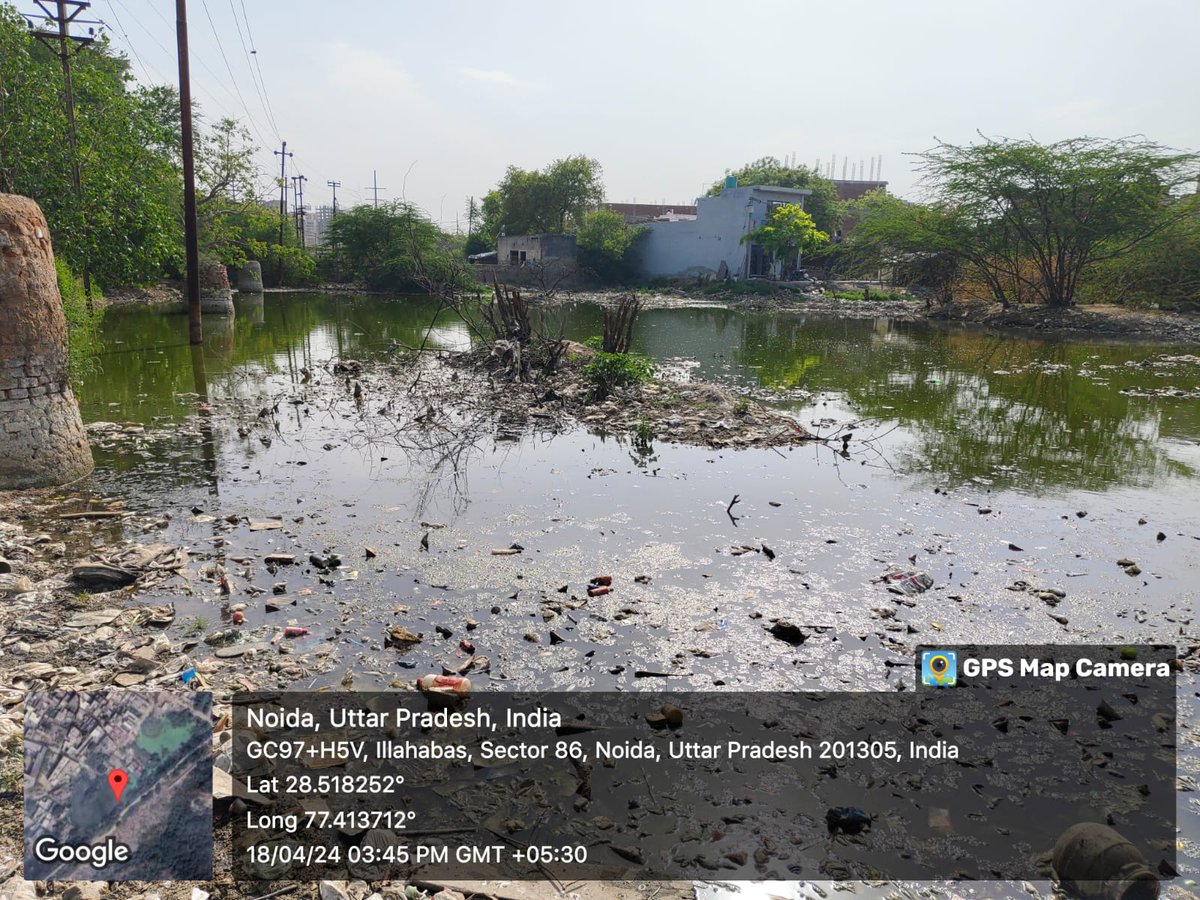 @CeoNoida @CMOfficeUP @ChiefSecyUP @dmgbnagar Please refer to  OA 1002/2018 & 177/2002 in Honorable NGT (next date  1.05.2024) & CA filed in Honorable Supreme Court, this pond created by sewage water as Work Circle 7 failed to create proper drainage system in Illahabas village