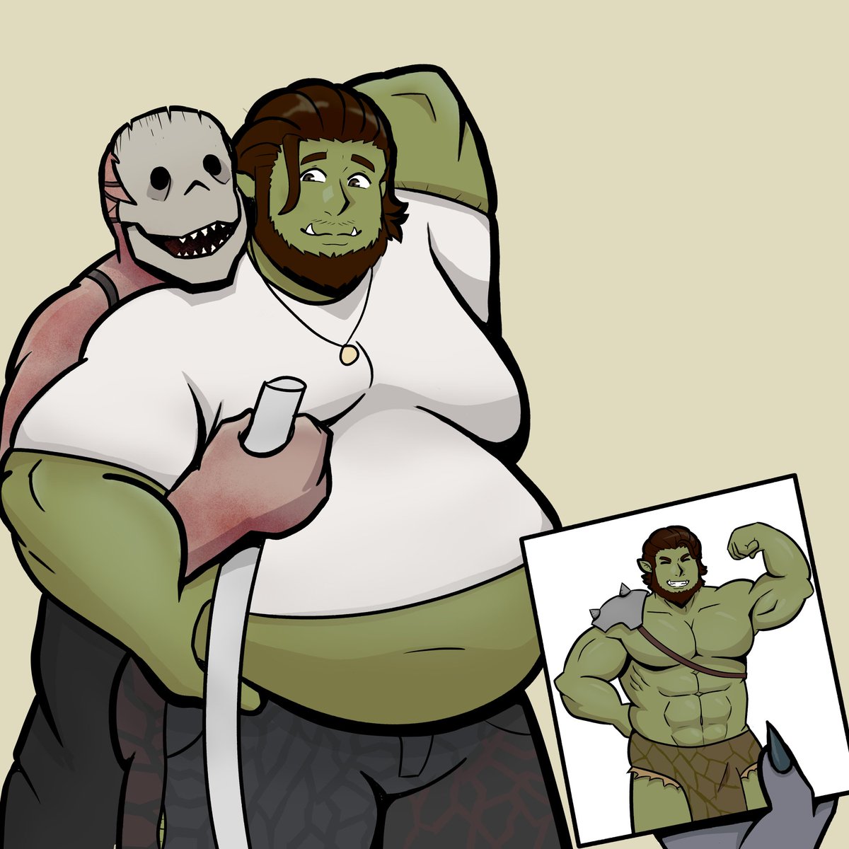 Xxtcp2's tweet image. Thank you very much for the great work(@Greenmi83802140 )

I've let myself go recently, but only because the trapper catches me without using force. I don't think it bothers me because he supplies me with whatever tasty things he can find.