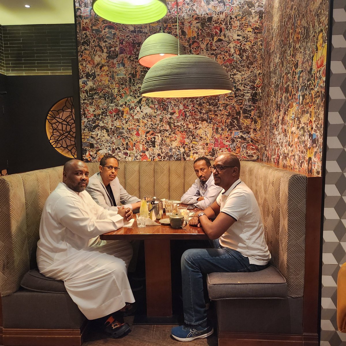 With H.E Ambassador Mohamed Ruwange @KenyaRiyadh and @Dayib2 re Karibu to Riyadh dinner for Director of ME desk at @ForeignOfficeKE Mr. @ASHAKURHUSSEIN. Bwana @SingoeiAKorir you are well represented here! @ahmednasirlaw