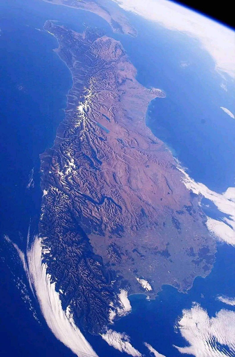 New Zealand in the window from the ISS