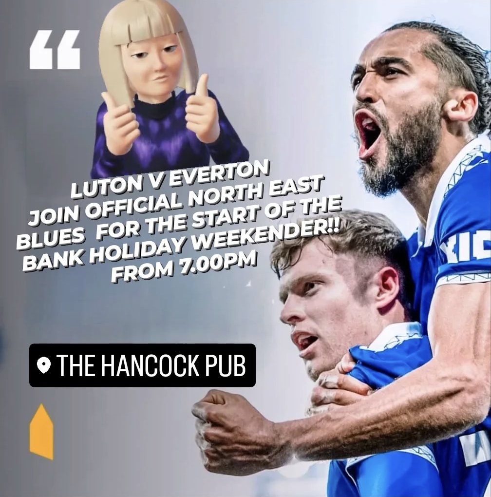 EvertoniansNE's tweet photo. Luton V Everton Bank Holiday Weekender get it started in Newcastle with #NEBES https://t.co/ljD5jSLDmE