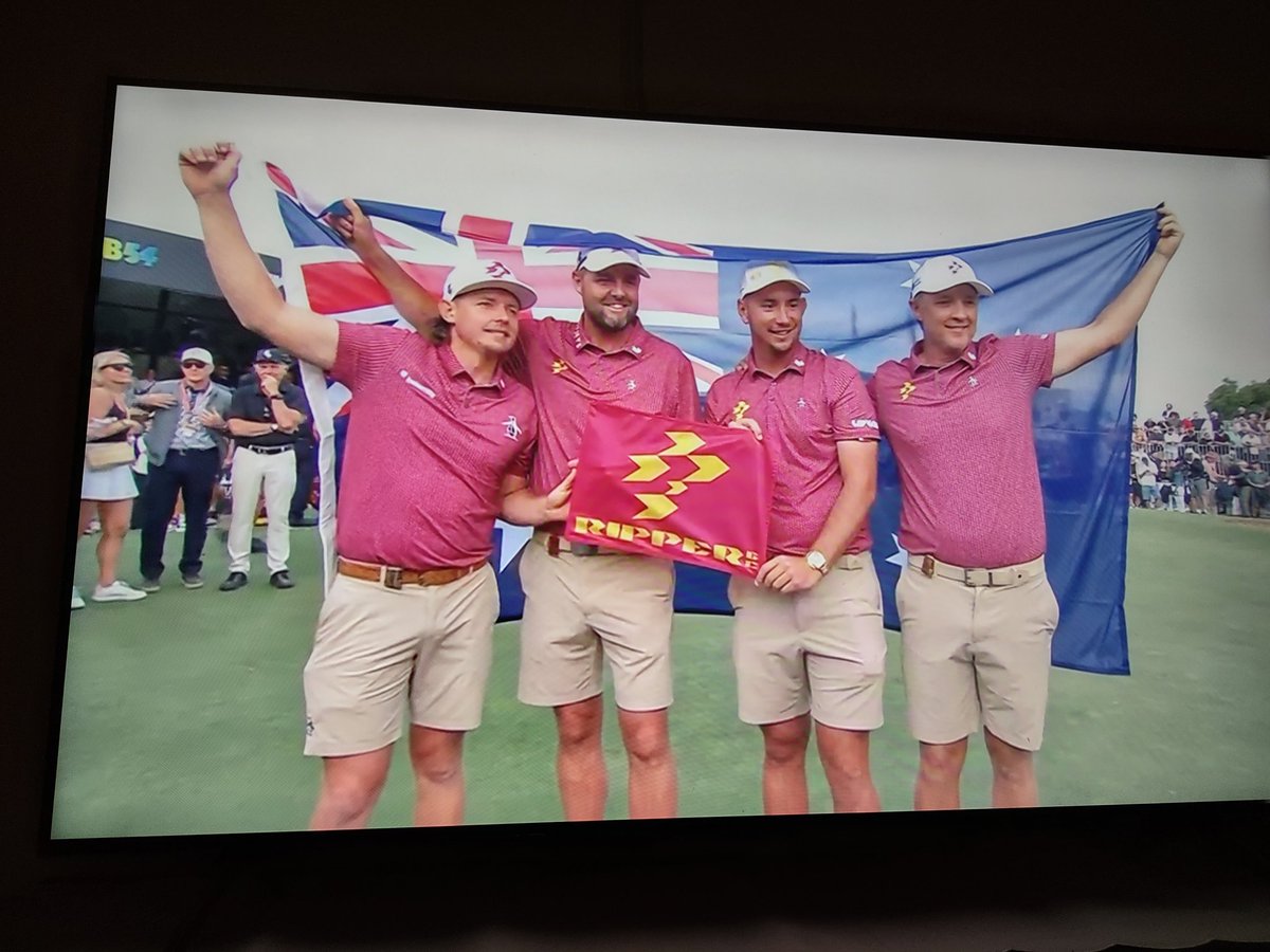 I have watched golf my entire life. I have never seen anything like this. And I mean that in the most positive way possible. Traditionalists may not enjoy what just happened in Adelaide, but that was one of the most fun and electric sporting events I've ever seen! Congrats to…