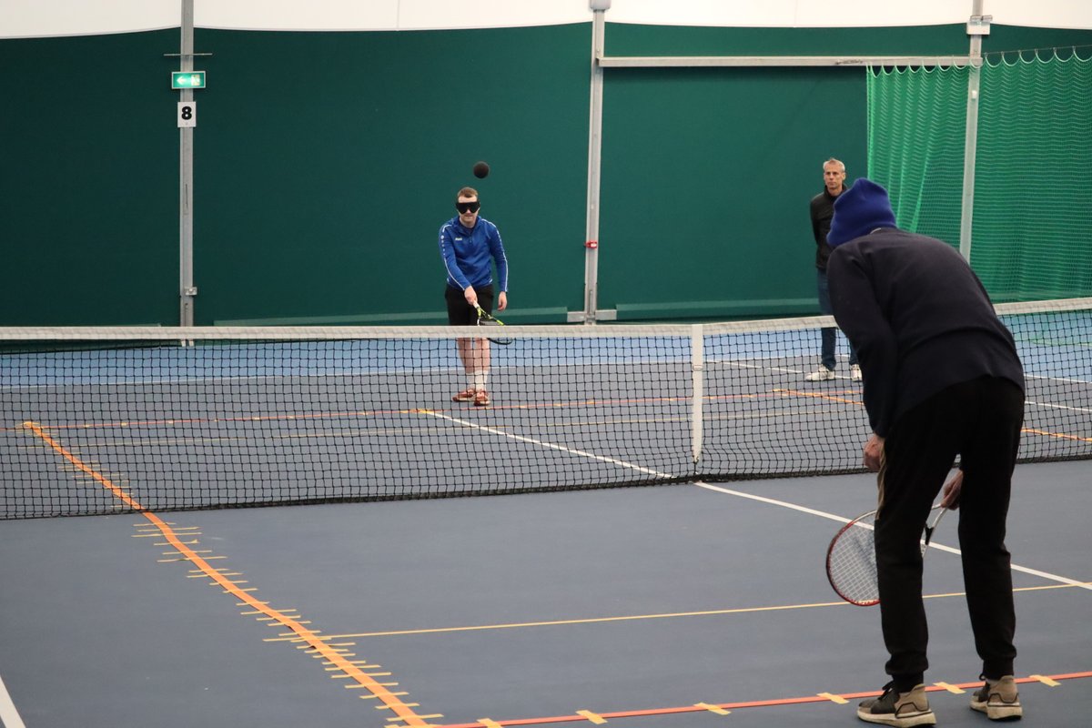 🎾National Blind/VI Tennis Championships 🎾 A couple of action shots from yesterdays B1 tournament. A super day had by all at Shankill Tennis Club. Back at it today to do it all again with the B2 -B5 players. #VisionSportsIRE
