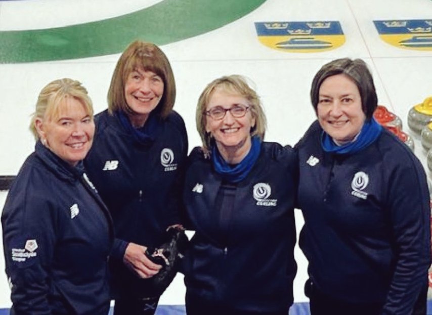 vicky_dunlop's tweet photo. Congratulations to Karen, Gail, Ali, Gillian, and Margaret (Team Scotland/Team Thomson) on winning Bronze 🥉 at the World Senior Women's Curling Championship (and an overall championship win/loss record of 7W-1L).❤️🥌💜 https://t.co/IebBX7crsE
