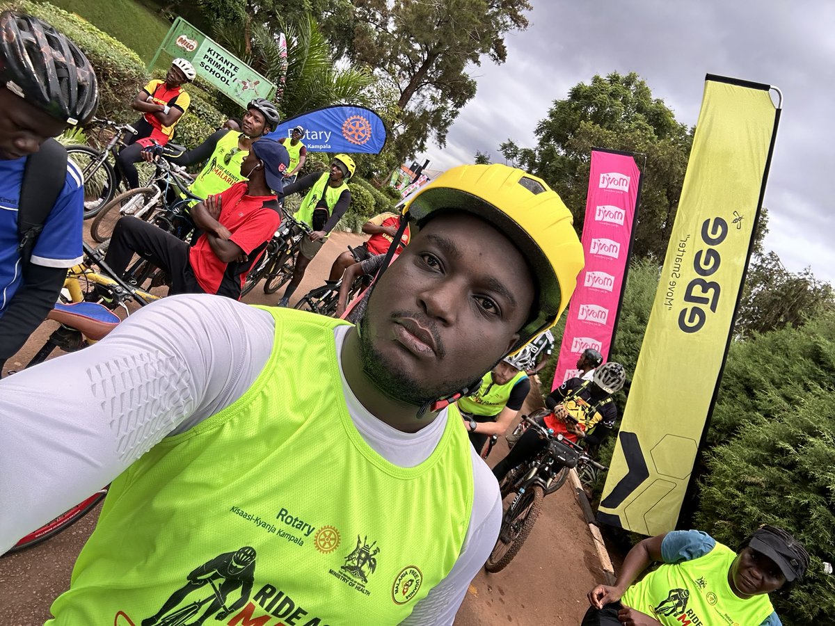 Ride against Malaria today with @Rotary RC Kisasi Kyanja raising awareness and resources for championing a malaria free uganda. @MinofHealthUG @ALMA_2030