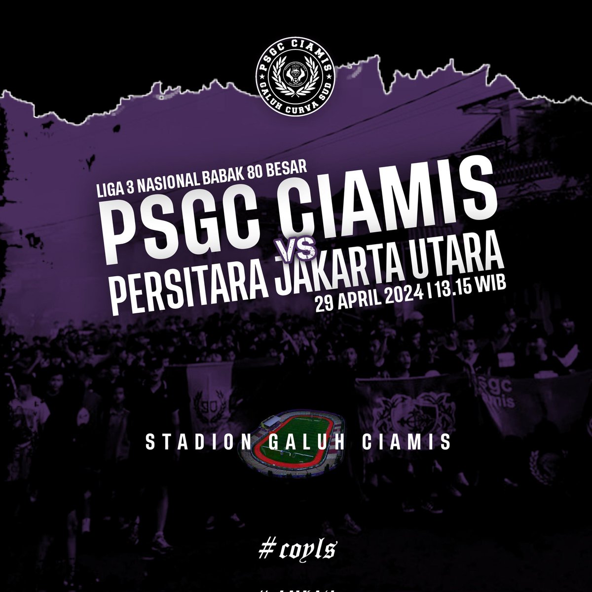 Hey Singacala kaulah Sang Raja berjuanglah dan menanglah Untuk Tatar Galuh Tercinta 

#Coyls <a href="/PSGC_Ciamis/">PSGC Ciamis</a>