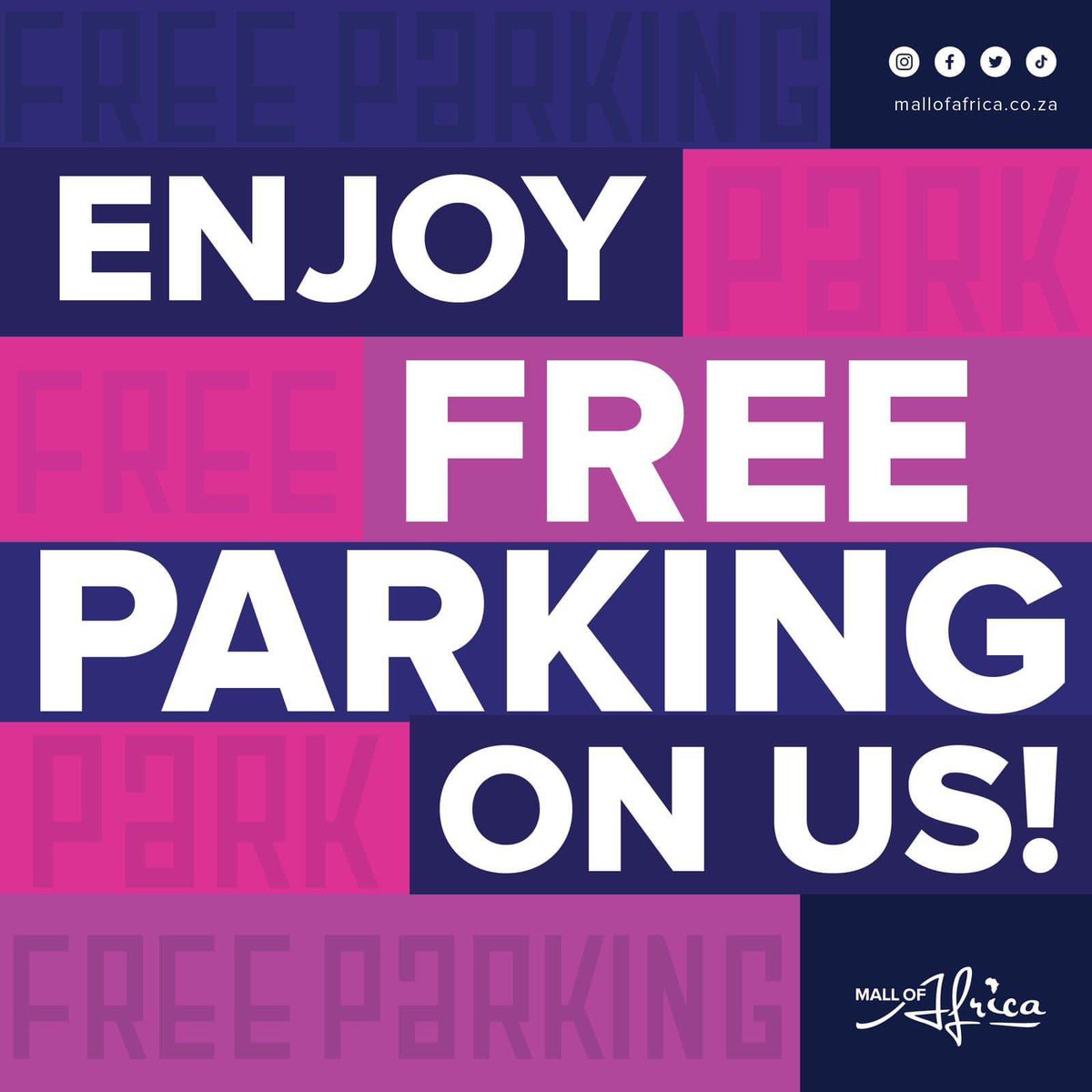 It’s our birthday, and we’re turning up the fun at Mall of Africa 🥳

Enjoy FREE parking on us today only! Indulge in a day of endless shopping, mouthwatering dining and non-stop entertainment 🛍️🍴

#MallOfAfrica #HappyBirthdayMOA #FreeParking #ParkOnUs #ShopDineCelebrate