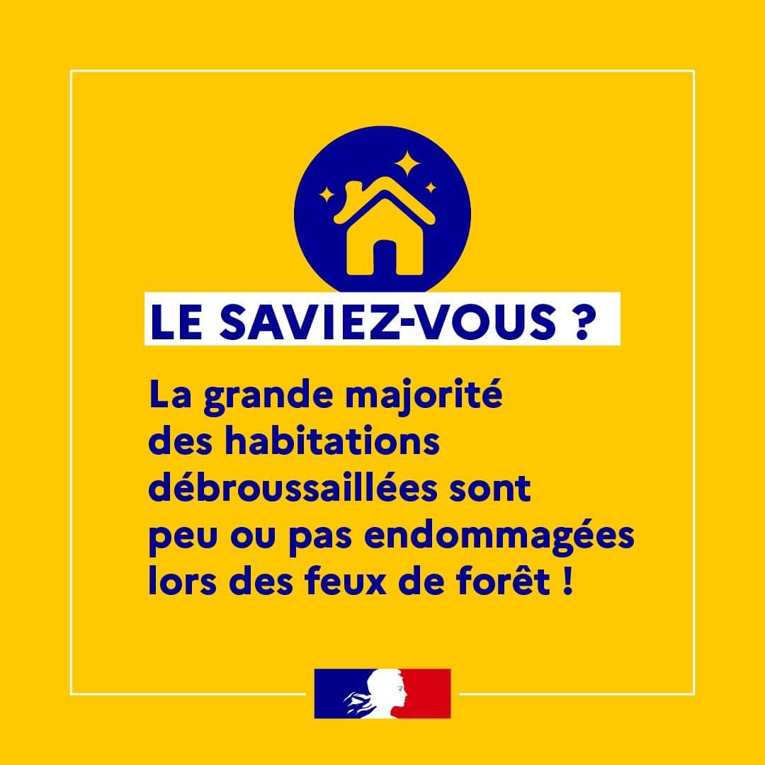 Prefet2B's tweet image. #Prévention | Protéger sa maison des feux de forêt, ça se prépare toute l’année.

Le débroussaillement vous protège des incendies en :

➡ limitant leur propagation
➡ diminuant leur puissance
➡ facilitant l&apos;intervention des pompiers

En savoir➕: ecologie.gouv.fr/feux-foret-et-…