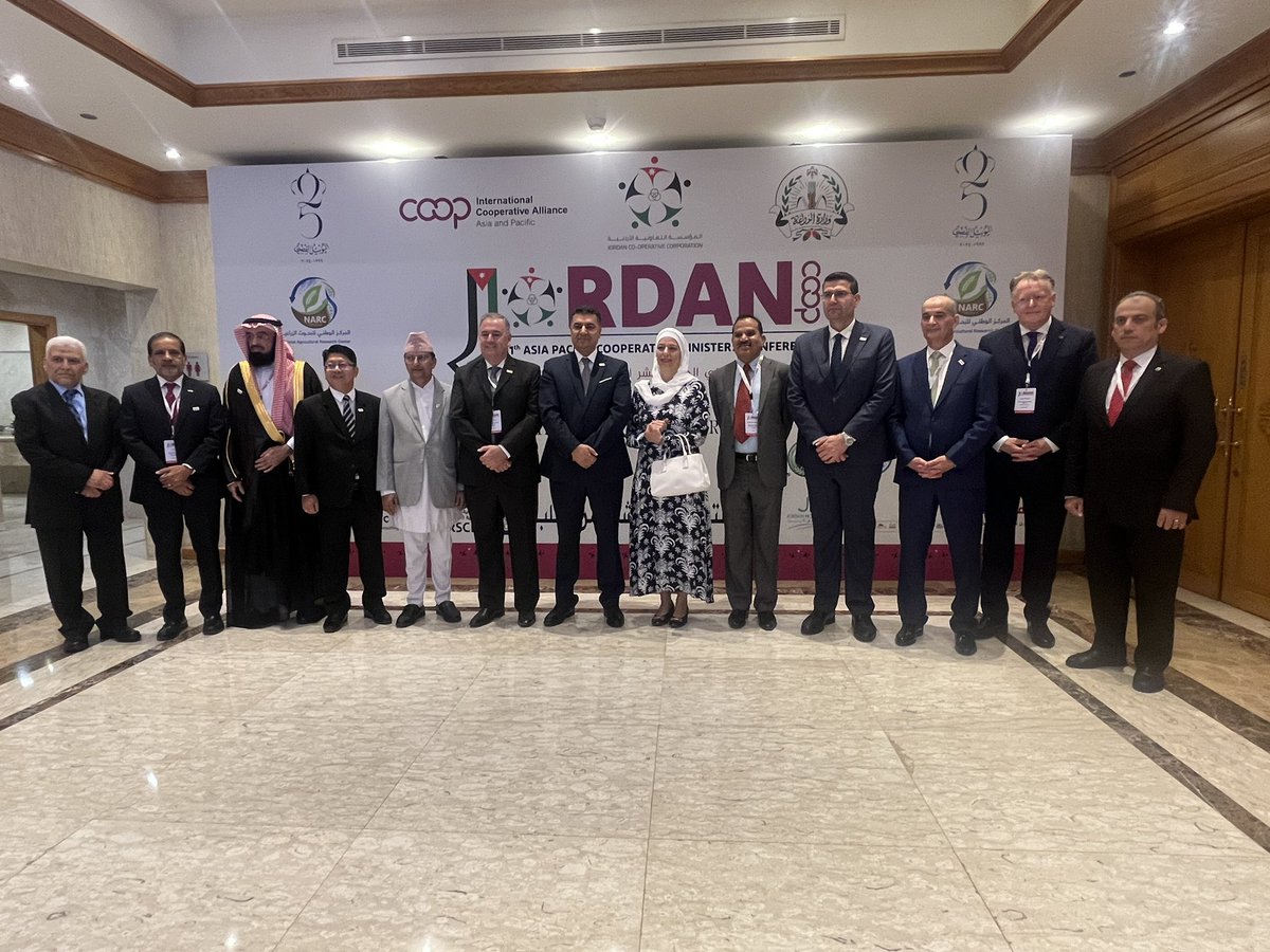 Rousing start to <a href="/ICAAPAC/">ICA Asia and Pacific</a> 11th Asia Pacific Cooperative Ministers’ Conference in Jordan! Privileged to have HRH  Princess Basma bint Ali and HE Khaled Mousa Shehadeh Alhuneafat <a href="/ministryofagri1/">وزارة الزراعة الاردنية @ministry.of.agriculture</a> join us along with representatives from Asia Pacific and MENA countries.