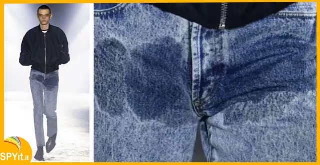 SPYit_official's tweet photo. 500 euro per dei Jeans che simulano una “perdita di pipì”: ecco chi è lo stilista che ha lanciato questa nuova moda. Tu li metteresti?
LINK https://t.co/BDflBolRBw
#jeans #pipi #stilista #modauomo #jeanssporchi #amici23 #vannacci #news #uomo #fashionstyle #fashionweek https://t.co/FvsJ1dOdtN