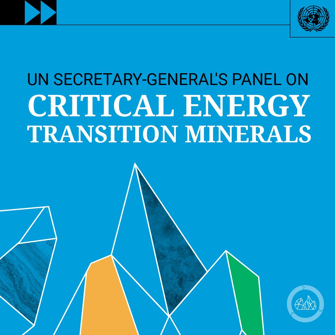 The @UN Secretary-General @antonioguterres has launched a Panel incl. SA🇿🇦 on Critical Energy Transition Minerals, which will develop a set of principles to protect human rights & the environment & ensure a truly just transition for all. #ClimateAction 🔗:un.org/en/climatechan…