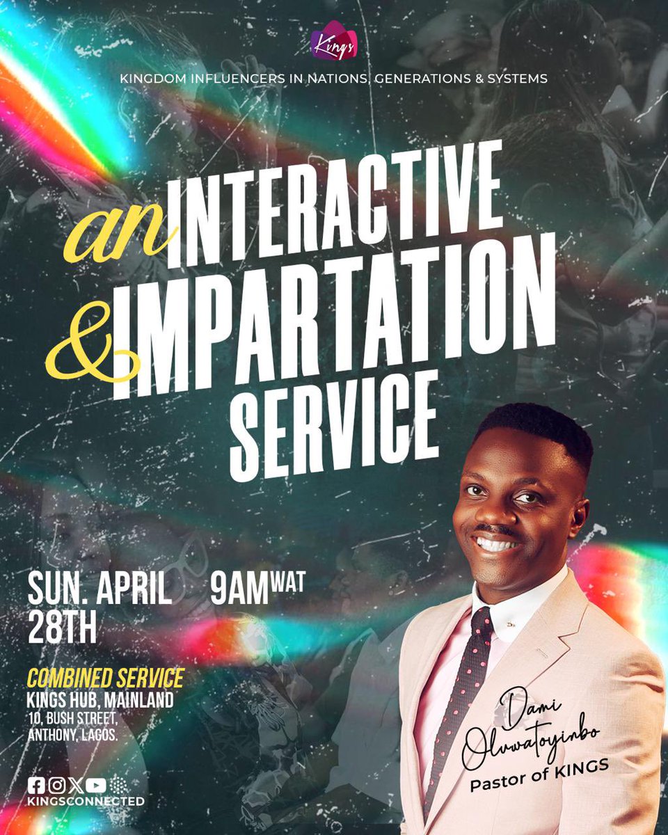 Today will be AWSOME❤️ in The Gathering of KINGS

Don’t miss service!

#SundayService
#Kingsconnected 
#PastorDami 
#Loveliveshere