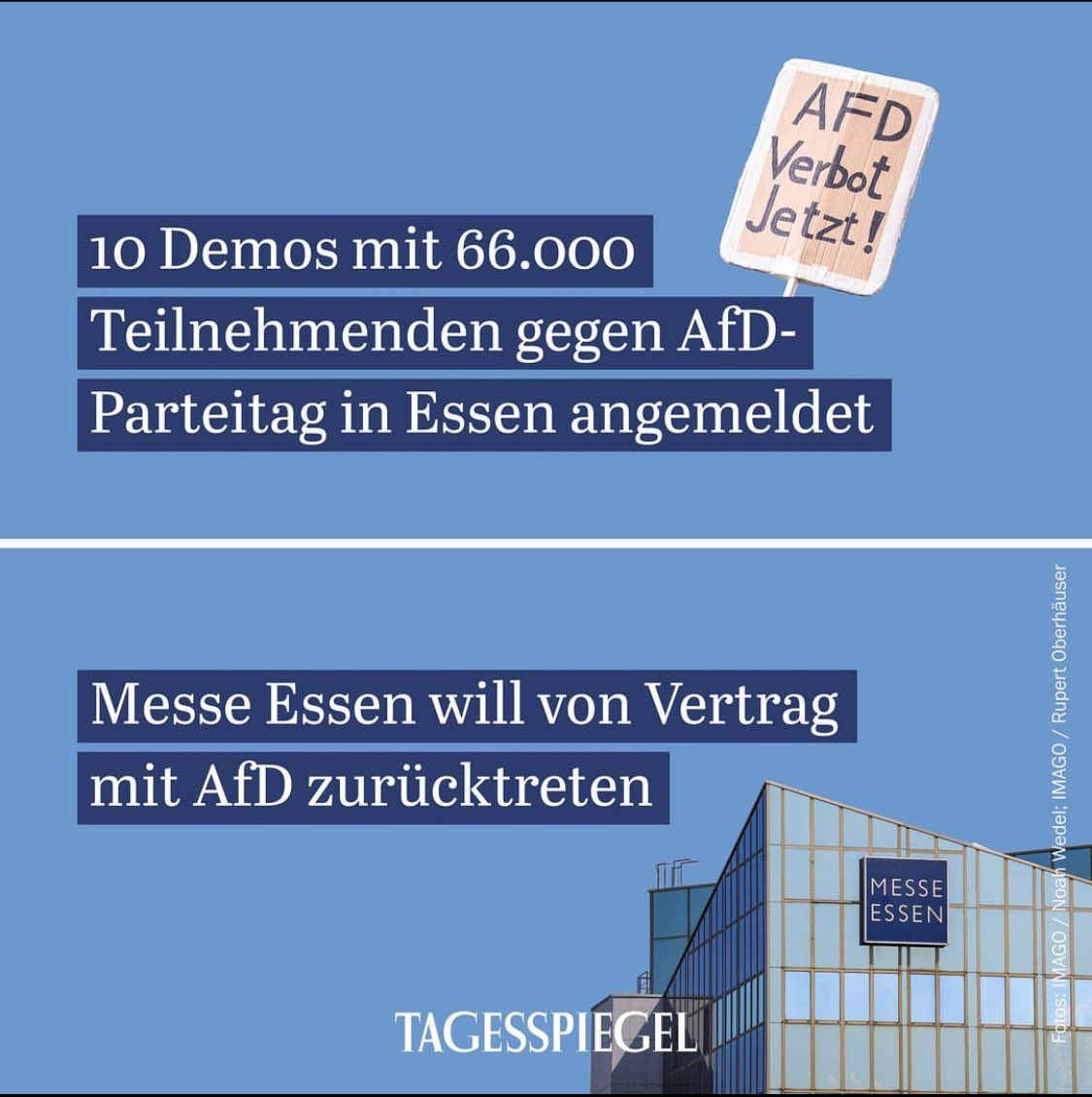 Die demokratische Gegenwehr gegen die AfD formiert sich, auch für den geplanten Parteitag Ende Juni in Essen. „Kein Fußbreit dem Faschismus“ - das Ruhrgebiet macht vor wie‘s geht!