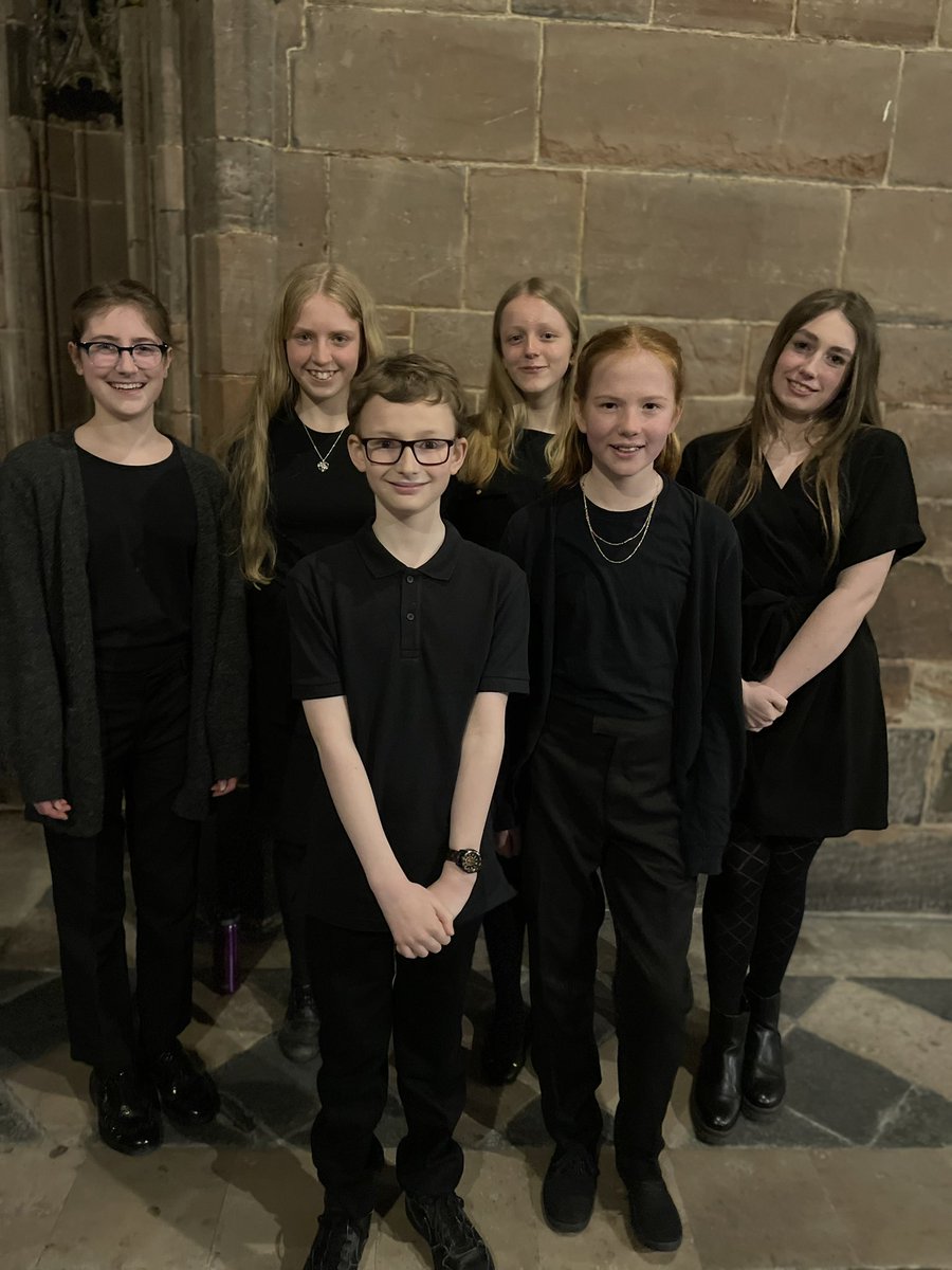 This group of @AlcesterAcademy young people were absolutely stunning last night. Performing ‘Mass in Blue’ as part of the Worcs Young Chorus infront of a full audience at Worcester Cathedral with professional musicians and @JessGillamSax. Music is truly magical. #memoriesforlife