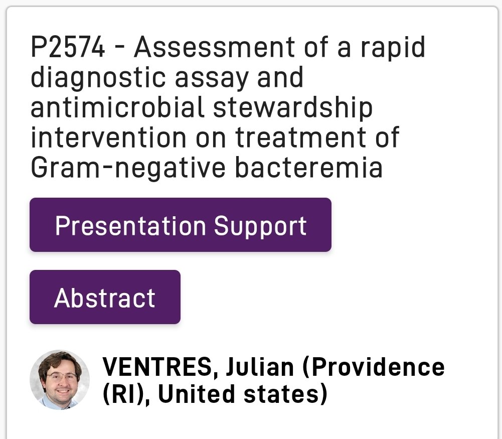 👀 Check out our poster on the combination of rapid diagnostics and a multidisciplinary antimicrobial stewardship team and it's impact on GNBSI at today's poster session! 

😁 Hoping to meet new people and have some interesting discussion! 

#ECCMID2024 #ESCMIDGlobal @ESCMID