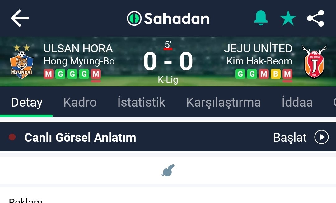 Ulsan hora - Jeju United

İlk yarı 0.5 üst 
Alternatif Ulsan hora ilk yarı gol atar ⏳
________________________________
#iddaa / #canlıbahis / #Nesine #misli
#bilyoner Beşiktaş #FBvBJK Galatasaray #Amedspor